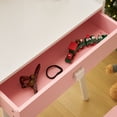 thumbnail image 5 of Ktaxon Kids' Wooden Vanity Table and Stool Set with LED Lights, Princess Makeup Dressing Table,Children's Furniture, White, 5 of 10