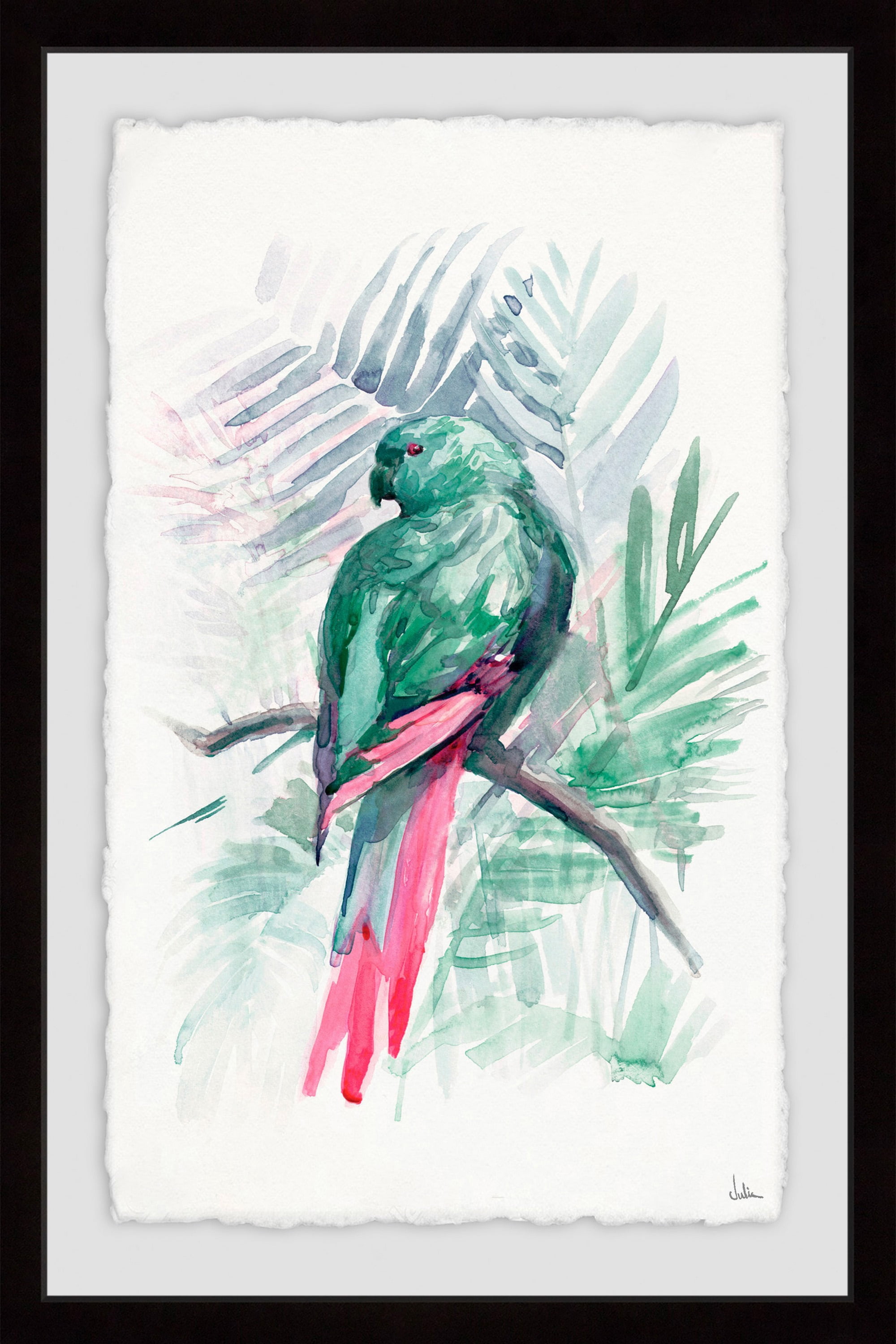 Blissful Bird Framed Painting Print