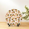 thumbnail image 6 of Salouo Cute Ice Cream Pattern Bone China Decorative Plate,Holiday Decor Decorative Ceramic Plates with Stand Elegant Home DéCor for Hallway/Living Room/Bedroom-10in, 6 of 6
