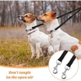 thumbnail image 5 of （Black）Adjustable Double Pet Training Leash No Tangle Dual Dog Leash Double Splitter Walking Training Leash for Two Dogs, 5 of 5