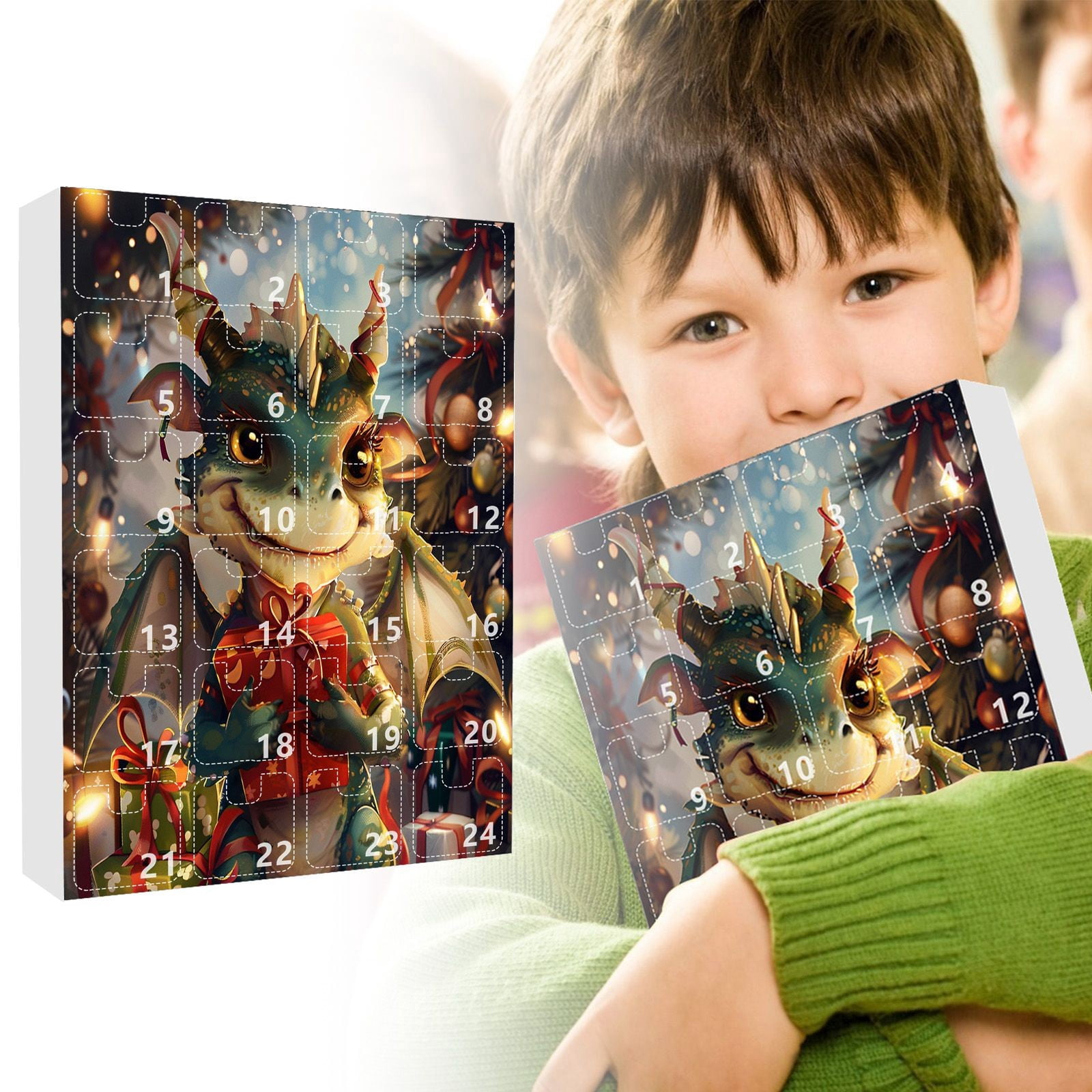 Calendrier De L’Avent Chrétien 2025 – 24 Pendentifs Acrylique 2D Avec Crèche – Décoration Noël, Cadeau Croyants