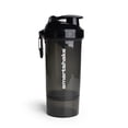 thumbnail image 1 of Smartshake O2GO ONE Botella Coctelera de Proteínas de Plástico 800 ml | 27 oz - Tapa roscada a prueba de fugas - Sin BPA - Unisex - Negro, 1 of 5