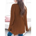 thumbnail image 6 of FARYSAYS Knit Tops for Womens Button Down Chunky Knit Cardigan Sweater Long Sleeve Knitted Cardigan with 2 Sides Pockets, 6 of 12