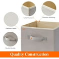 thumbnail image 6 of Lifewit Collapsible Storage Cubes 11 inch Foldable Fabric Bins Organizing Baskets, Light Grey, 6 of 9