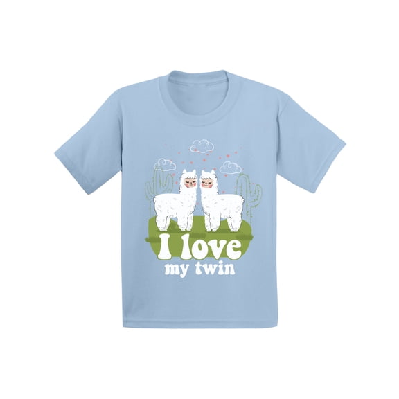 Awkward Styles My Twin Infant Shirt Cute Twins Birthday Shirts I Love My Twin Tshirt for Girls I Love My Twin Tshirt for Boys Funny Twins Birthday Gifts Llamas Twins T shirt Animal Lover Gifts