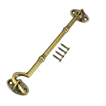 6 Cabin Hooks Eye Latch Door Gate Swivel Window Brass Hook With