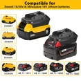 thumbnail image 3 of USB Battery Adapter for Dewalt 20V/Milwaukee 18V Convert to Makita 18V Tool, 3 of 7