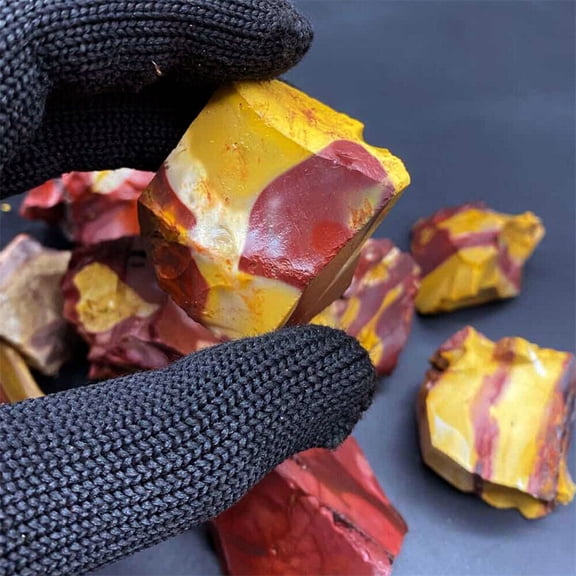 1 Set Irregular Egg Yolk Natural Raw Rough Stone Healing Crystal Quartz Mineral