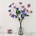 thumbnail image 2 of Riguas Artificial Lily Flower 3 Heads Full Bloom Faux Lily Branch with Leaves Real Touch Fake Lilium Flower for DIY Wedding Bouquet Floral Arrangement, 2 of 7