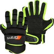 Grays Pro 5x Field Hockey Glove - Black, Neon Yellow