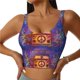 thumbnail image 1 of Balery Peace And Love Sujetadores deportivos con espalda cruzada para mujer, acolchados, sin costuras, de alto impacto, ideales para yoga, gimnasio, entrenamiento y fitness.-XX-Large, 1 of 8