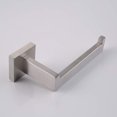 thumbnail image 4 of Soporte de papel higiénico cepillado, soporte de pared cuadrado plateado, portarrollos de papel higiénico de acero inoxidable 304 para baño a prueba de herrumbre, 4 of 5