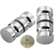 thumbnail image 1 of Set of 2 Shower Door Handles Bath Shower Door Handle 30mm Polished Chrome Replacement Door Handles Round Glass Door Handle Stainless Steel Durable, 1 of 5