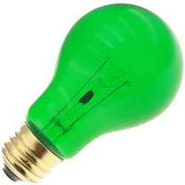 Industrial Performance Specialty/Decorative 25A19/TG, 25 Watt, 130 Volt, A19, Medium Base, Transparent Green Light Bulb (2 Pack)