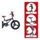 thumbnail image 4 of Bicicleta Infantil Monk Bitten Rodada 20 Negro rojo, 4 of 6