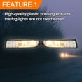 thumbnail image 3 of Kojem Front Bumper Driving Fog Lights Lamps Pair w/ Bulbs Fits 2002-2003 Acura  TL 3.2L Sedan Replacement for AC2592104 , AC2593104, 33951S0KA12 , 33901-S0K-A12, 3 of 10