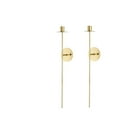 thumbnail image 2 of Wall Sconces Candle Holder - Set of 2 Vintage Candle Sconces for Candlestick Taper Retro Long Metal Sconce Wall Decor for Living Room Dinning Room Bedroom Bathroom, Gold, 2 of 4