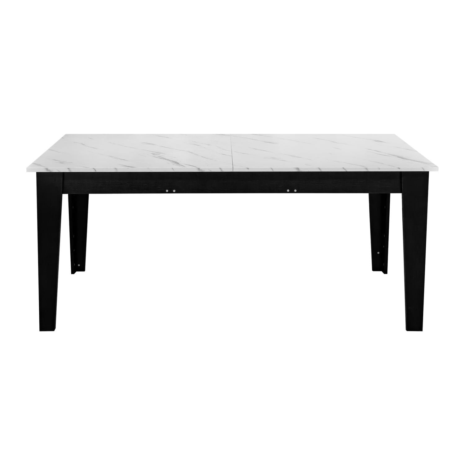 106.3" Extendable Dining Table, Large Woodgrain Kitchen Table with Expandable Design, Modern Rectangular Dining Room Table for Family Meals, Office, Study & Gathering Spaces, White