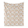 thumbnail image 1 of Floral Soft Flannel Fleece Blanket, Pastel Colored Retro Spring Botany Theme with Various Species of Flower Petals Image, Cozy Plush for Indoor and Outdoor Use, 70" x 90", Multicolor, by Ambesonne, 1 of 6