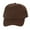 Brown, variant on Top Headwear  Men's Plain Baseball Cap - Adjustable Solid Color Ball Hat For Men or Women White