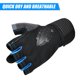 thumbnail image 3 of TFixol Guantes de dedo corto deportes al aire libre guantes de protección de muñeca completa media, 3 of 8