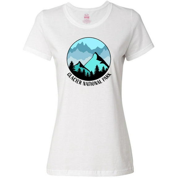 Inktastic Glacier National Park Montana Mountains Women's T-Shirt