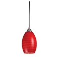 thumbnail image 1 of Elk Lighting Pendentif Mulinello LED en Nickel Satiné et Rouge Écarlate, 1 of 2