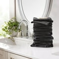 thumbnail image 3 of Arkwright Home Family Essentials Washcloths (Pack of 24), 12x12, Cotton, Dark Grey, 3 of 7