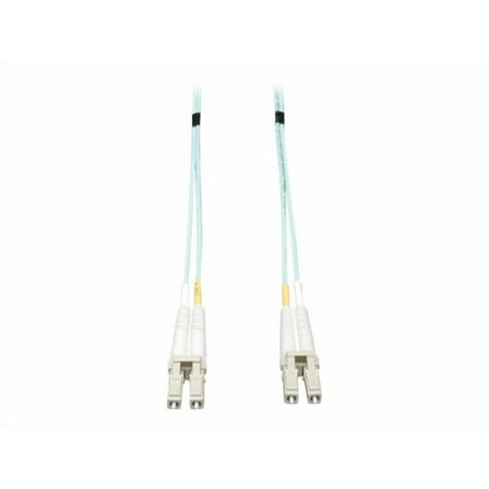 Tripp Lite 100ft 10Gb Duplex Multimode 50/125 Aqua Fiber Patch Cable, (LC/LC)
