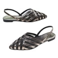 thumbnail image 5 of KEGIRLOM Women's Fashionable Casual Mesh Hollow-Out Pointed Toe Closed-Toe Colorful Sandals Shoes Black 9.5, 5 of 6