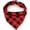 Red, variant on Birthday Plaid Dog Bandana with Button,Fall Dual Layer Soft Cotton Triangle Dog Scarf Kerchief Washable Girl Boy Dog Bandanas Adjustable Accessories for Medium Large Extra Large Dog Puppy Pet