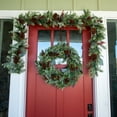 thumbnail image 6 of Village Lighting 30 in. Pre-Lit LED Wreath - Winter Frost, 6 of 6