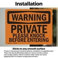 thumbnail image 3 of (2 Pack) Private Please Knock Before Entering OSHA Warning Sign, 3 of 7