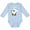 AE-Light Blue, variant on Inktastic Cute Christmas Penguin in Blue Hat Boys or Girls Long Sleeve Baby Bodysuit