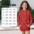 thumbnail image 7 of Psesaysky Girls Christmas Snowflakes Graphic Hoodies Size 13-14 Years Long Sleeve Cartoon Print Pullover Hooded Sweatshirt Cute Casual Tops for Girl, 7 of 7