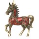 thumbnail image 1 of Adornos navideños con forma de caballo Decoración colgante con brillantes en forma de caballo Adorno acrílico para el árbol de Navidad para fiestas de invierno y Navidad Decoración para el hogar, 1 of 7