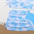 thumbnail image 6 of YDFCWXW Girls Swimsuit 4 Piece Bathing Suits Cute Bow Tropical Floral Bikini Tankini Sets with Cover Ups Beach Skirt for 8-12 Years (Sky Blue, 8-9 Years), 6 of 6