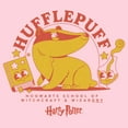 thumbnail image 2 of Junior's Harry Potter Cute Hufflepuff Badger  Graphic Tee Light Pink Small, 2 of 3
