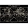 thumbnail image 3 of Schlabach, Sue 14x11 Black Modern Framed Museum Art Print Titled - Map of the World Black, 3 of 5