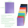 thumbnail image 6 of PPKVUFD Plastic 2 Pocket Folders with 3 Prongs, 1 Pack, Pink, 3-Clasp Folders with Fasteners, Tear-Resistant, Fit Letter Size, for Organizing Papers in School, Office & Business, 6 of 8