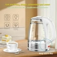 thumbnail image 3 of Glass & Stainless Steel Cordless Electric Kettle - 1.7L, White, 3 of 7