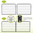 thumbnail image 5 of NiamVelo Small Dog Playpen, 2 Panels 24" Height Dog Fence for Small Dogs Pets, Puppy Playpen Exercise Pen Metal Dog Kennel for Indoor& Outdoor（Black）, 5 of 8