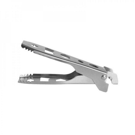 

Merotable Outdoor Multifunctional Pot Clip Foldable Multifunctional Pot Holder Picnic Grill Tongs Stainless Steel