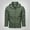 Green, variant on Mens Comfortable Trend Casual Solid Hooded Jacket Pocket Hardshell Jacket