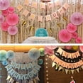 thumbnail image 2 of Abanico plegable de papel para fiesta en casa, decoración de fiesta, Abanico de flores plegable DIY de una sola capa 6 Piezas kenally HA2836-07B, 2 of 6