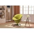 thumbnail image 2 of Manhattan Comfort Tulip Velvet Swivel Accent Chair in Green (Set of 2), 2 of 3