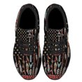 thumbnail image 2 of Native American flag Pride Feather Shoes Sneakers for Women Men Black Size 7.5, 2 of 7
