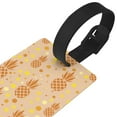 thumbnail image 3 of Honeii Pineapples Print Luggage Tags for Suitcases, Airplane Travel Essentials for Flying, International Travel Must Haves, and Luggage Accessories, 3 of 7