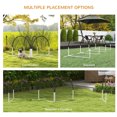 thumbnail image 4 of PawHut 4 Pieces Dog Agility Training Equipment with Weave Poles, Black, 4 of 10