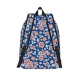 thumbnail image 2 of Lsque Rose Flowers Pattern Canvas Daypack, Durable Backpack, High-quality Versatile Backpack,Vintage Compact Backpack-Medium, 2 of 6